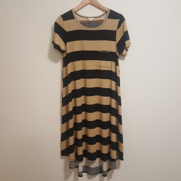 Black and tan striped Carly Lularoe xs - Picture 1 of 4